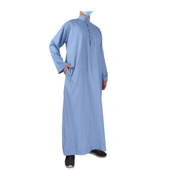 Light Blue Thobe - Serenity & Comfort for Every Devout Moment