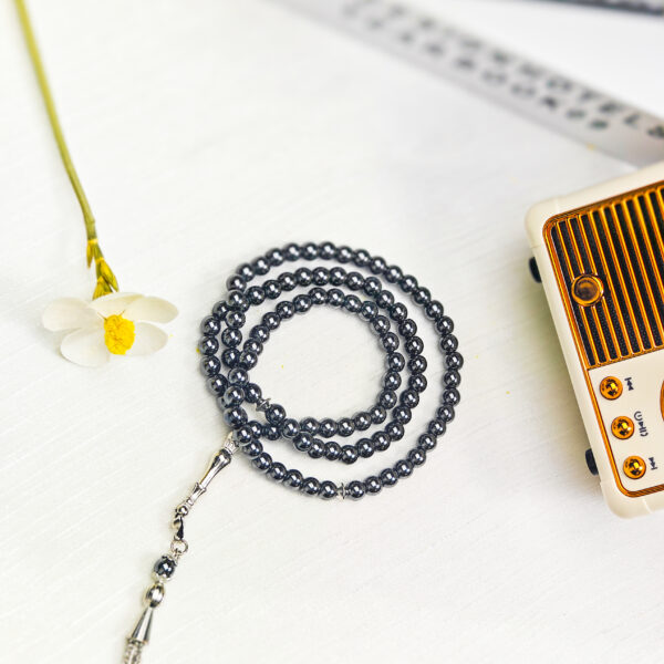 Black Agate Tasbih - 99 Beads