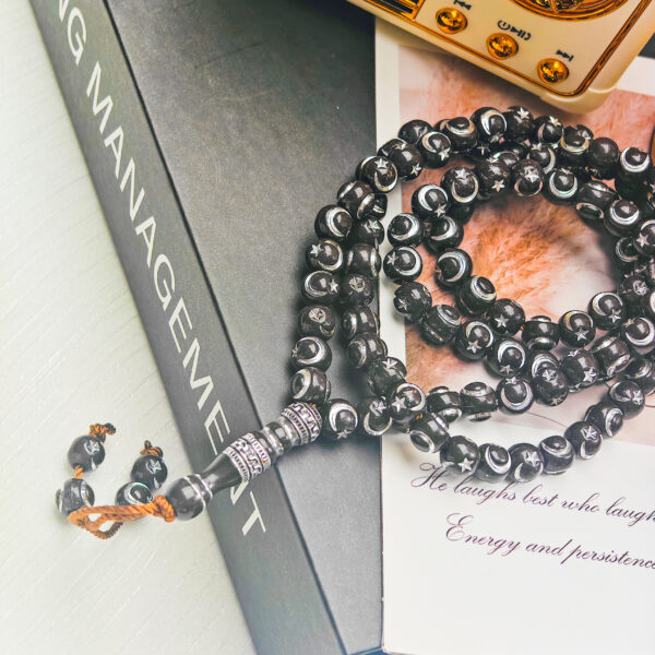 Moon & Star Tasbih - 99 Beads, 4 Colors