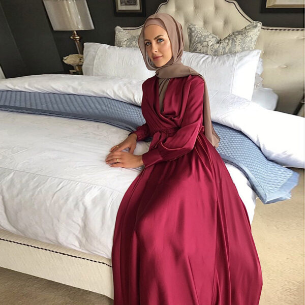 Burgundy Abaya - Elegant & Comfortable