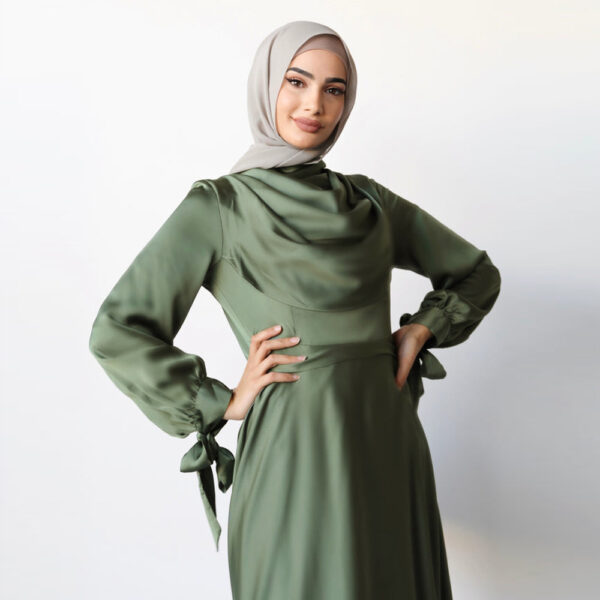 Green Abaya - Elegant & Comfortable | Soft, Skin-Friendly Fabric
