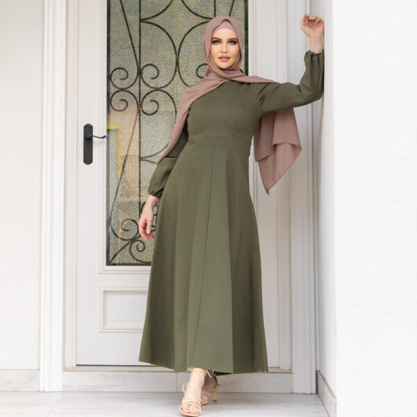 Green Maxi Dress - Elegant Modern Abaya | Soft & Skin-Friendly
