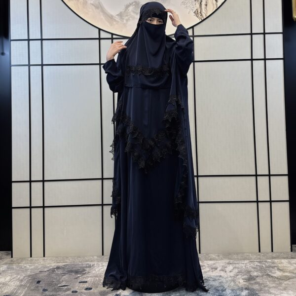 Modest Elegant Plus-Size Four-Piece Long Sleeve Set